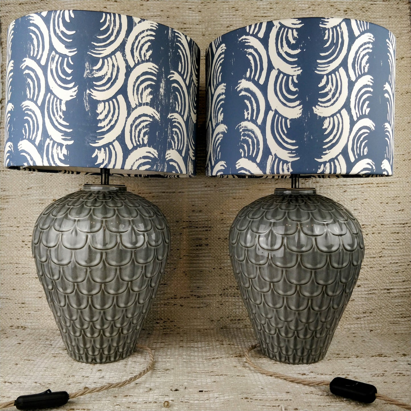 Appreciate Things Grey Ceramic Table Lamp