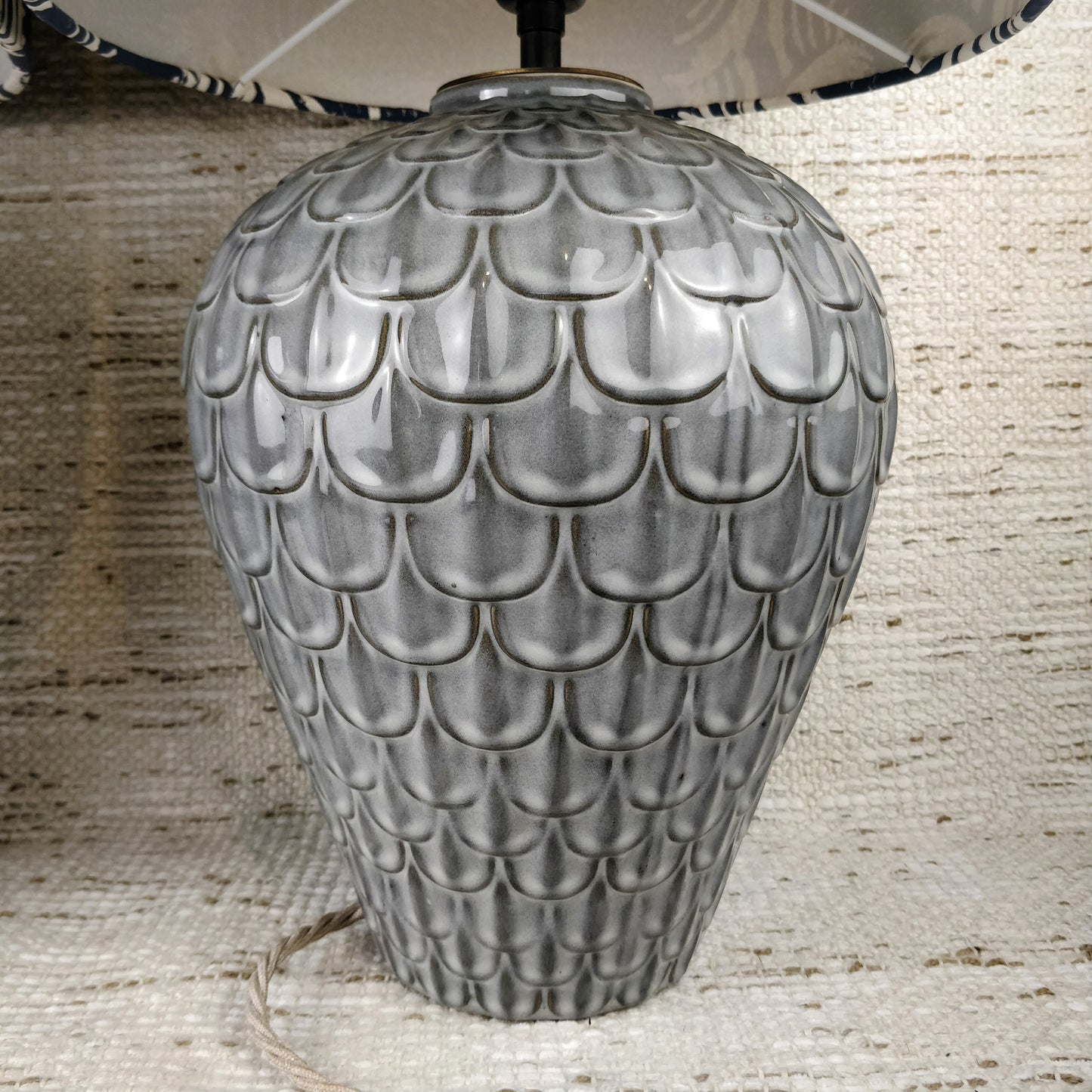 Appreciate Things Grey Ceramic Table Lamp