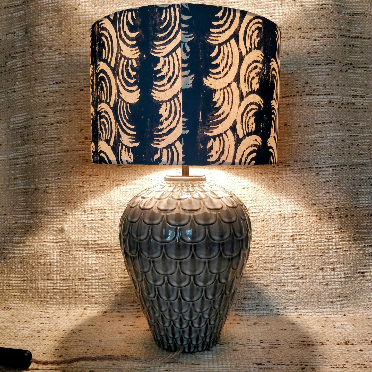 Appreciate Things Grey Ceramic Table Lamp