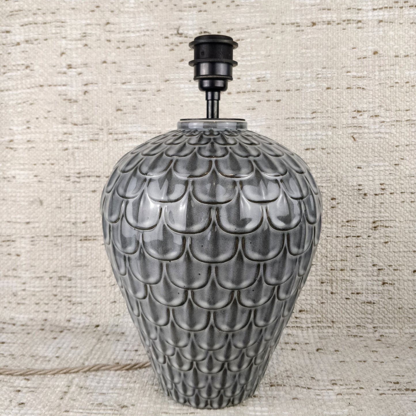 Appreciate Things Grey Ceramic Table Lamp