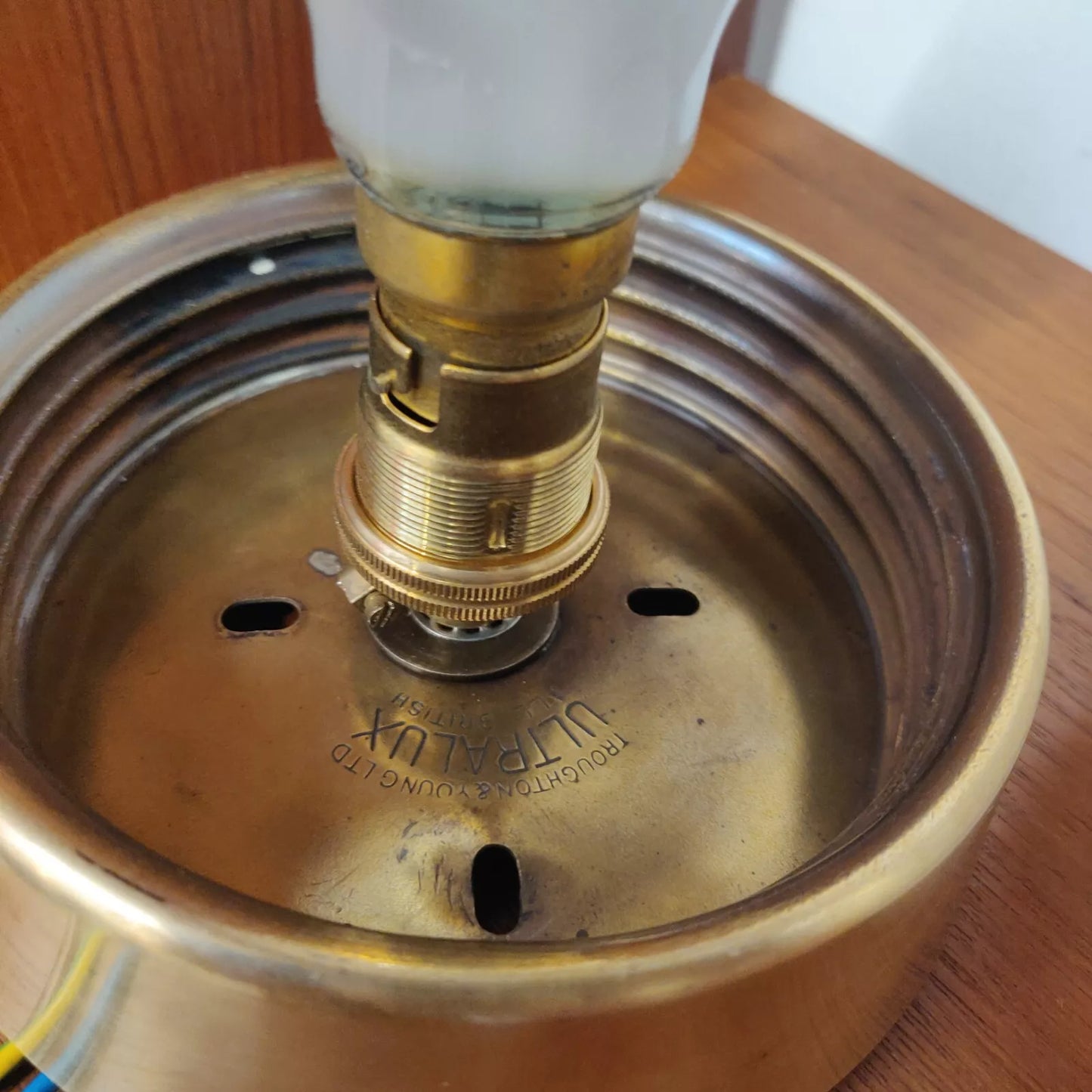 Troughton & Young "Ultralux" 1930's Ceiling / Wall Light Small