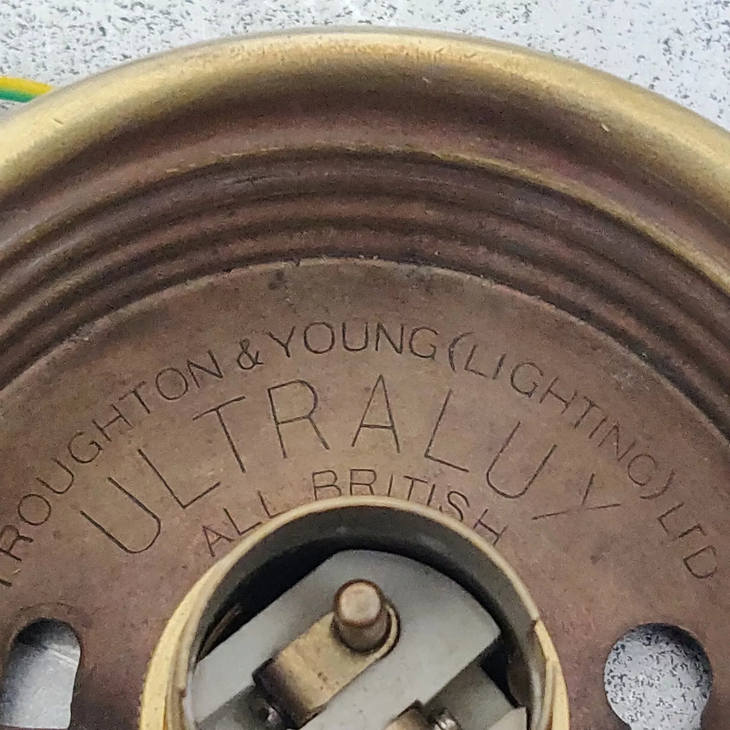 Troughton & Young "Ultralux" 1930's Ceiling / Wall Light Large