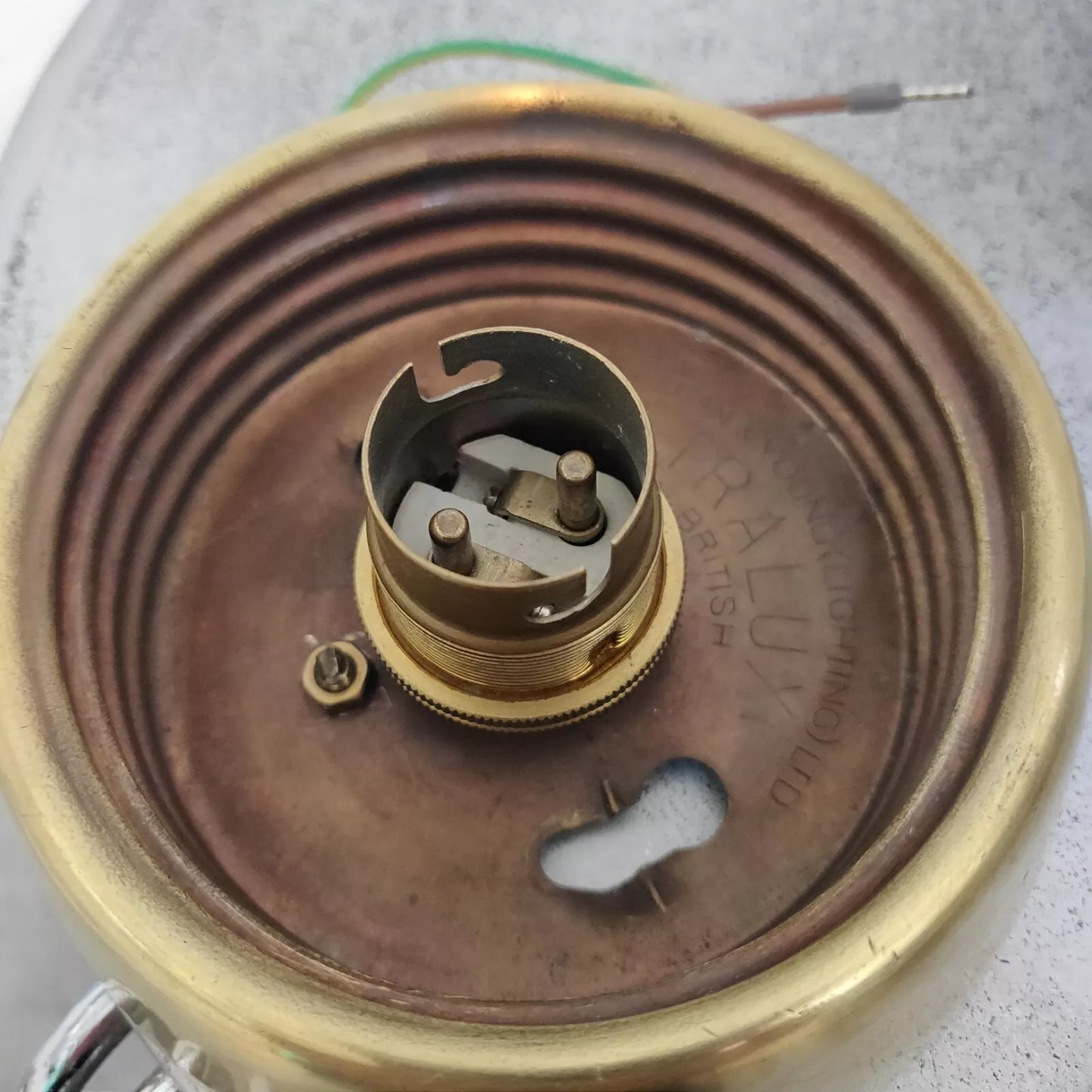 Troughton & Young "Ultralux" 1930's Ceiling / Wall Light Large