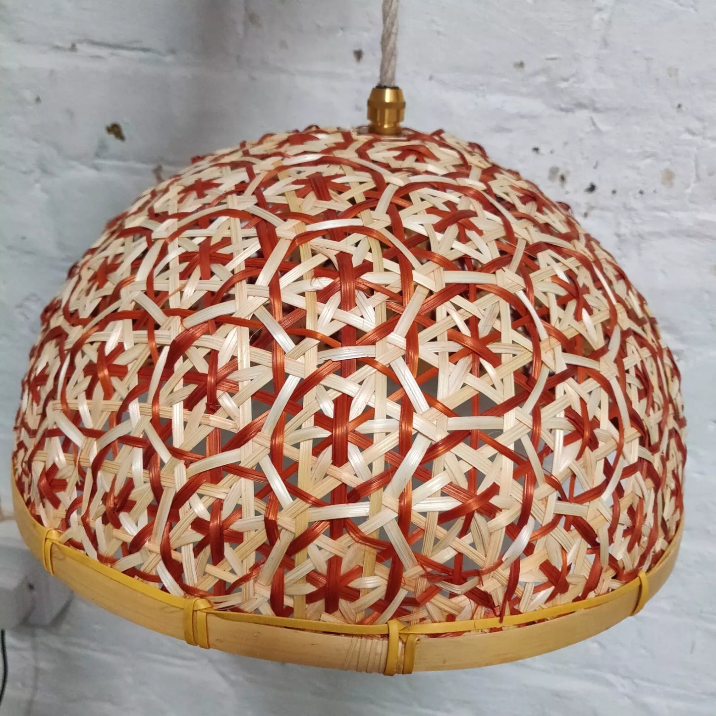 Vietnamese Hand Woven Basket Ceiling Pendant Light