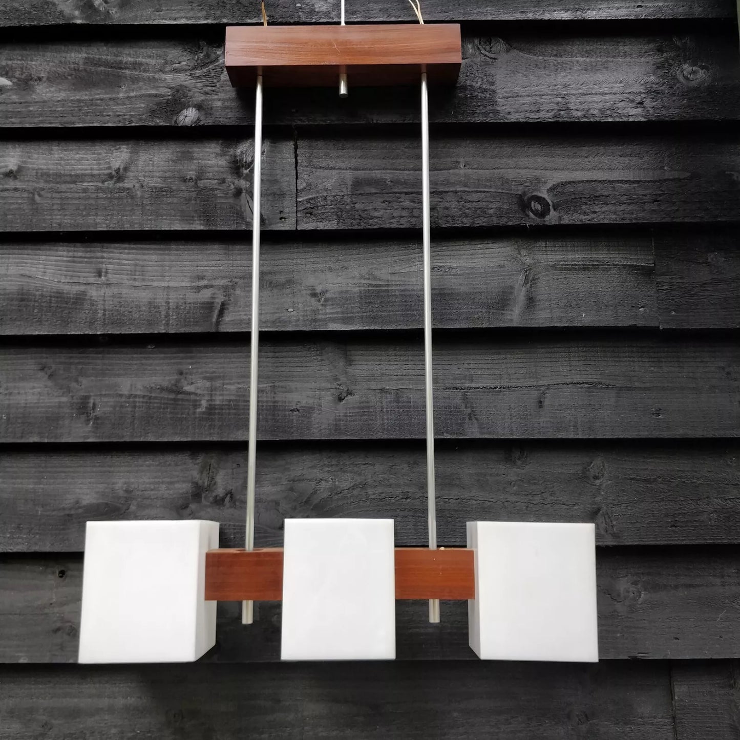 1970's Danish Triple Ceiling Pendant Light