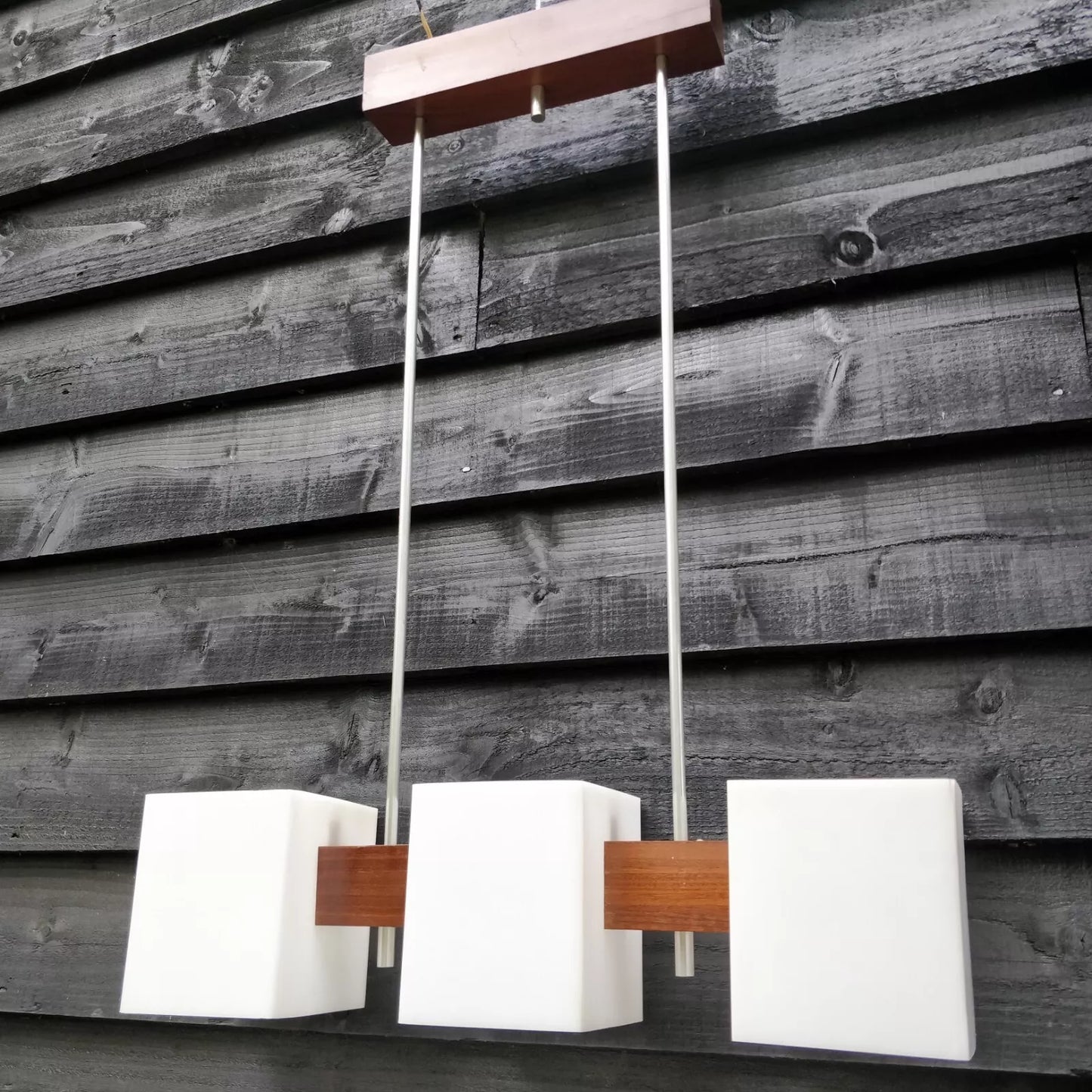 1970's Danish Triple Ceiling Pendant Light