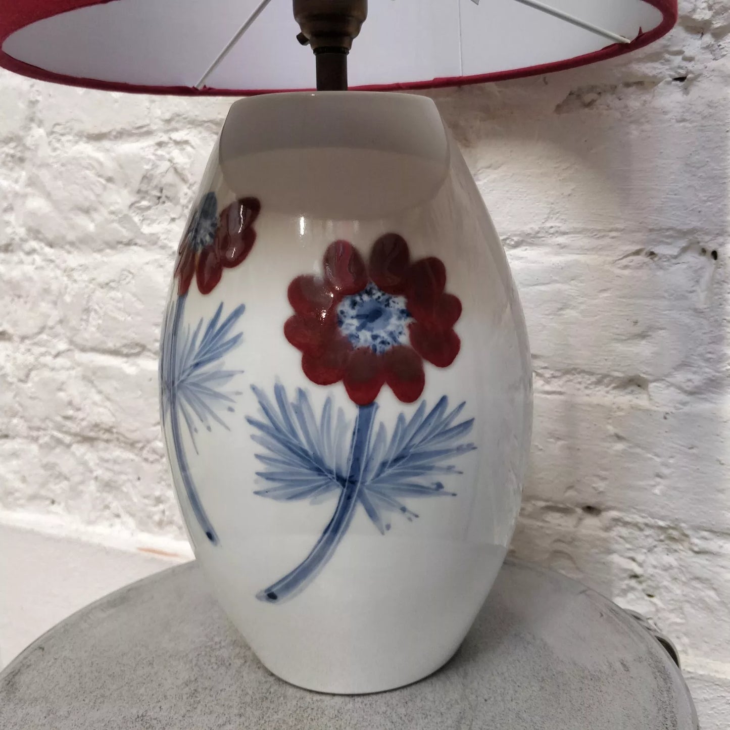 Japanese Studio Pottery Vase Table Lamp