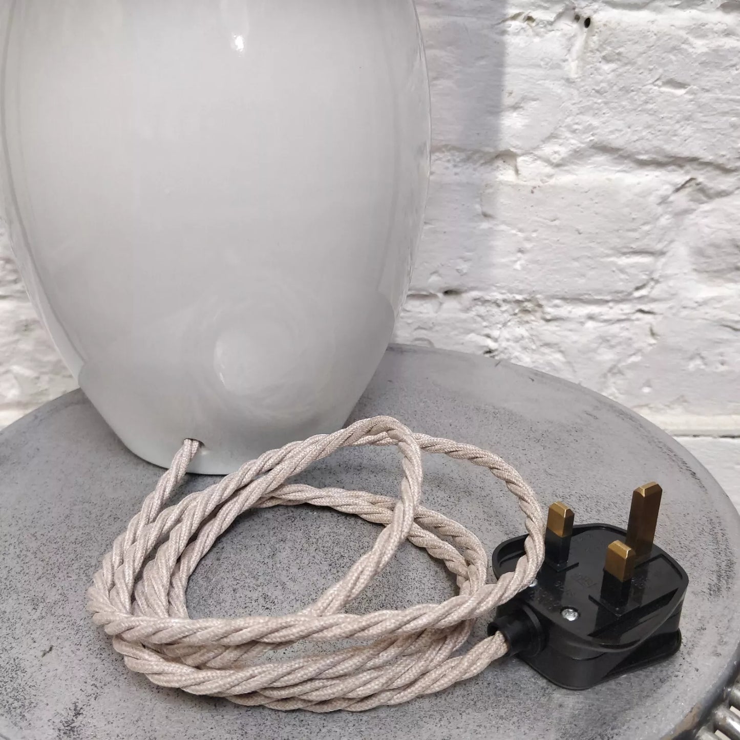 Japanese Studio Pottery Vase Table Lamp