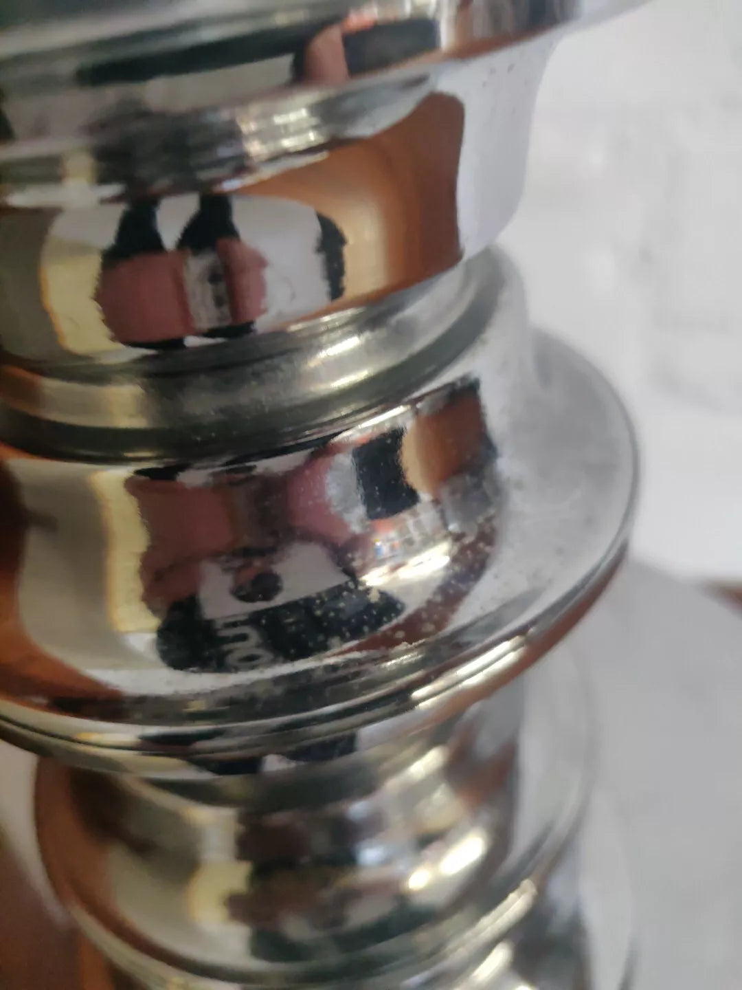 1930's Futurist Chrome & Glass Globe Table Lamp