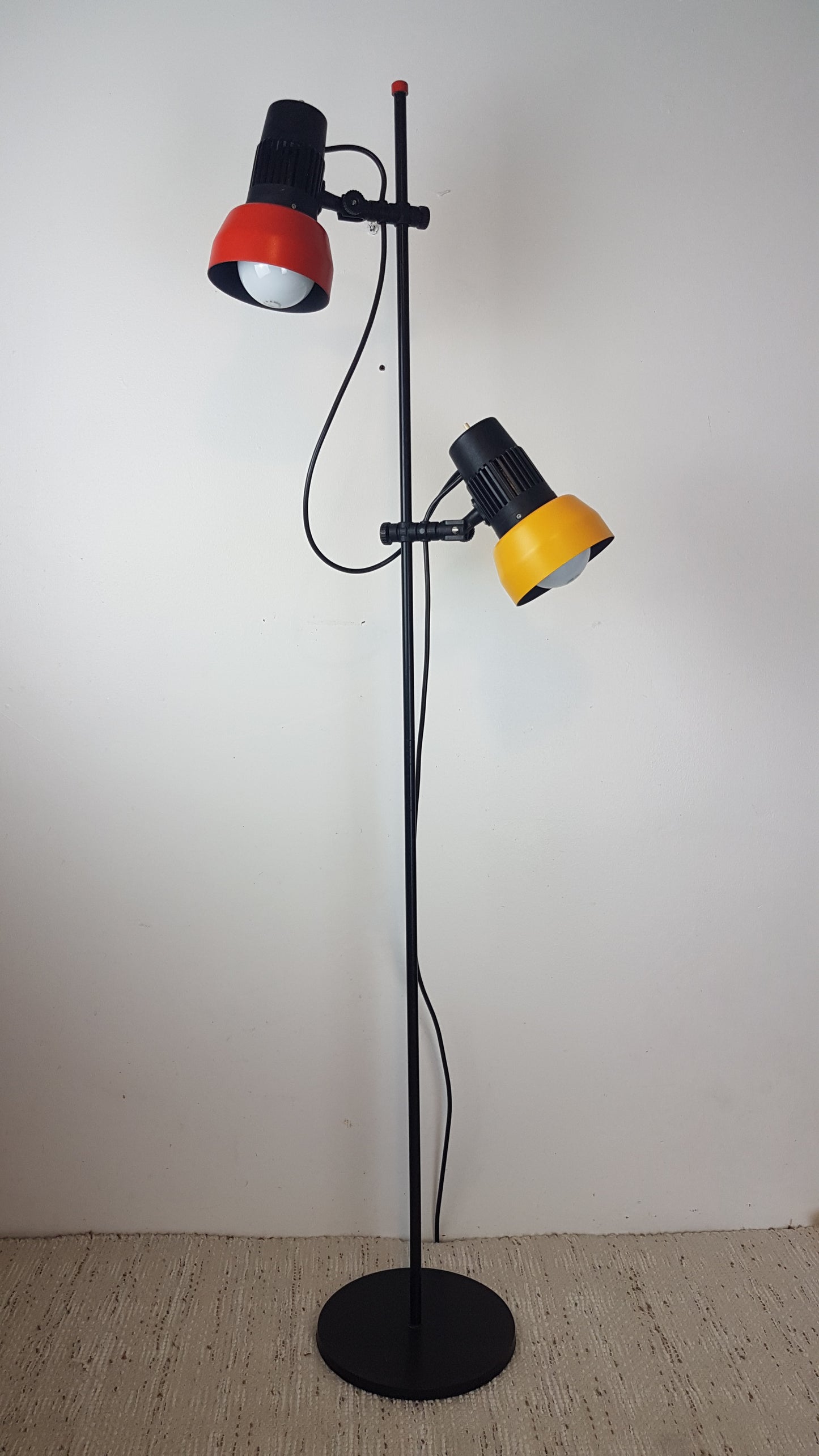 Lyskaer 1980's Danish Double Spot Floor Lamp