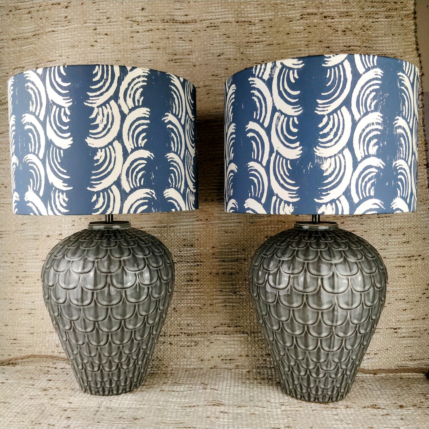 Appreciate Things Grey Ceramic Table Lamp