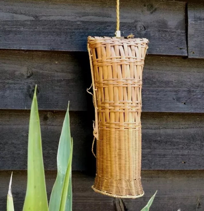 Borneo Fish / Eel Trap Rattan Ceiling or Wall Light