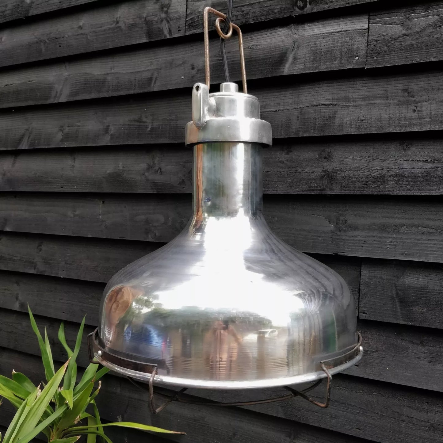 French "Oceanic" Aluminium Pendant Dockyard Ceiling Light