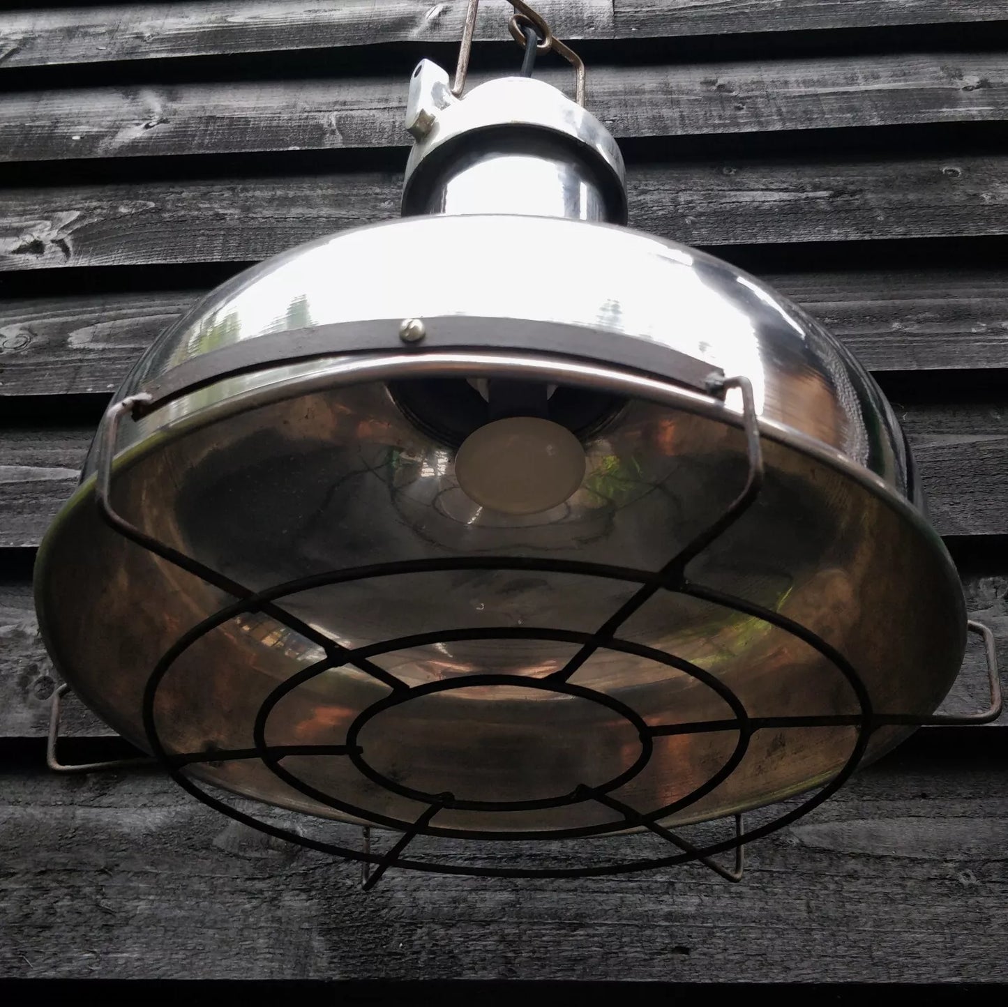 French "Oceanic" Aluminium Pendant Dockyard Ceiling Light