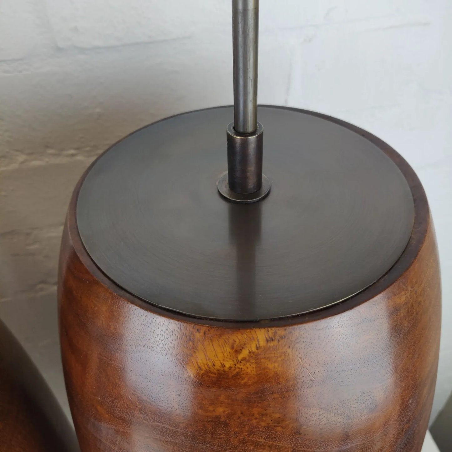 African Hardwood Conga Contemporary Floor or Table Lamp