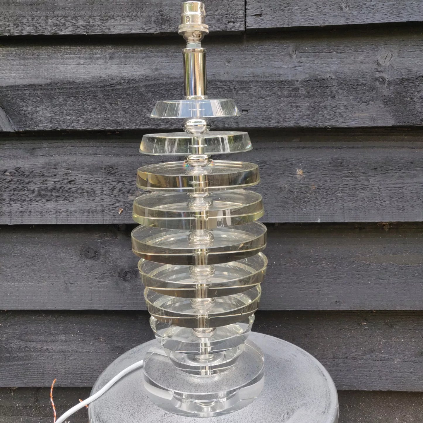 R.V.Astley Stacked Glass Table Lamp