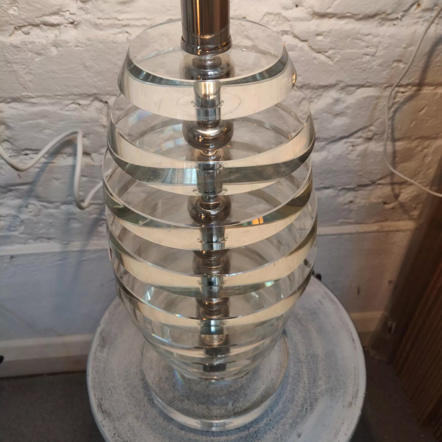 R.V.Astley Stacked Glass Table Lamp