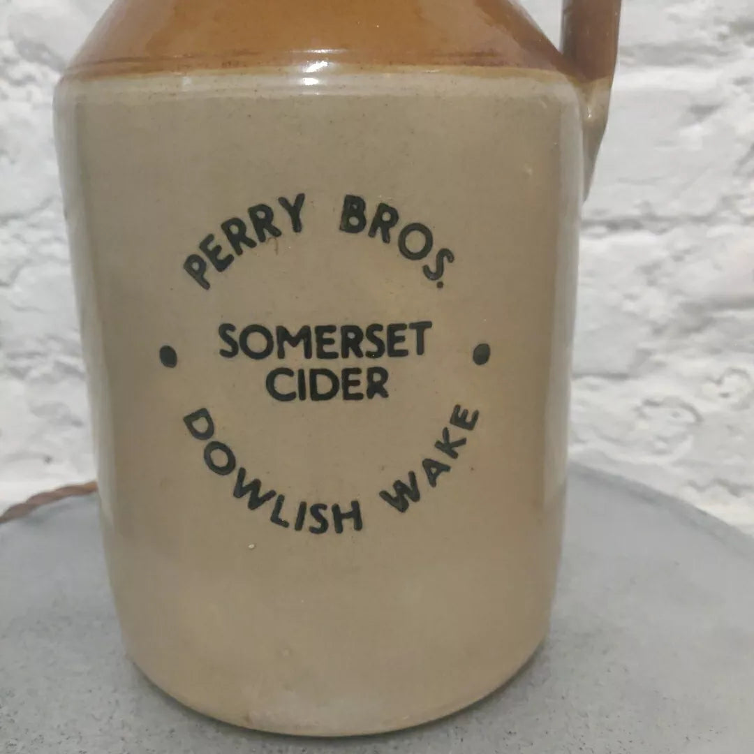 Somerset Cider Salt Glaze Jug Lamp Perry Bros Dowlish Wake