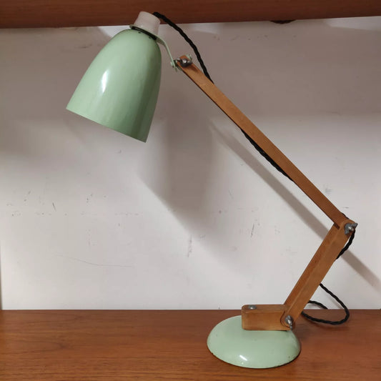 Terrance Conran Mac Lamp For Habitat Mint Green Wooden Arms