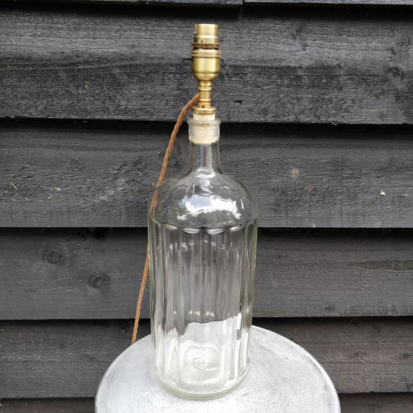 Victorian 19th Century Poison Bottle Table Lamp