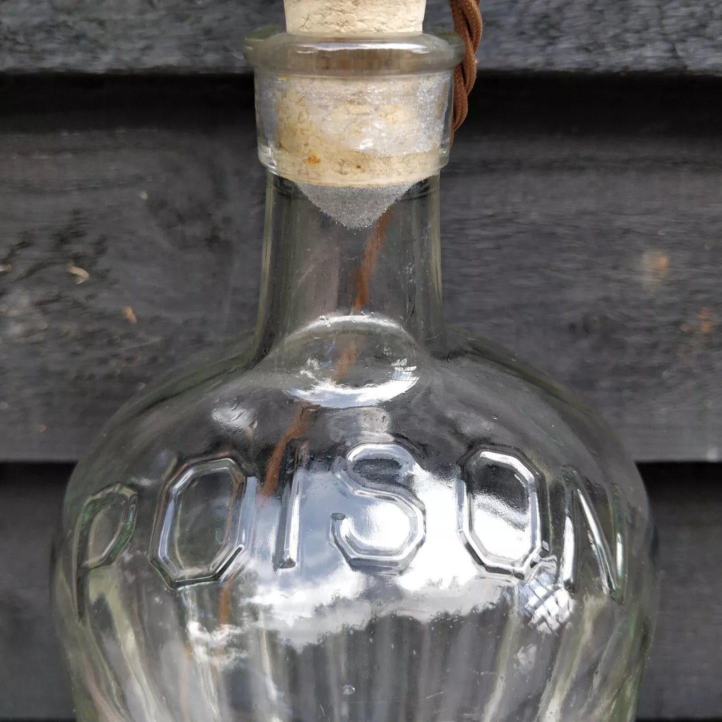 Victorian 19th Century Poison Bottle Table Lamp