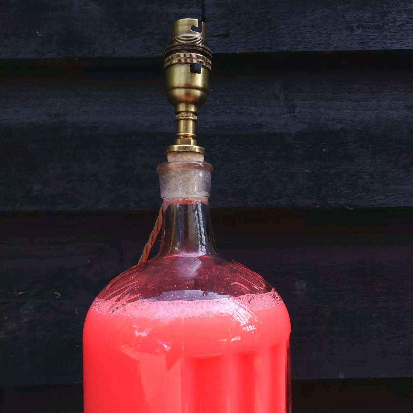 Victorian 19th Century Poison Bottle Table Lamp