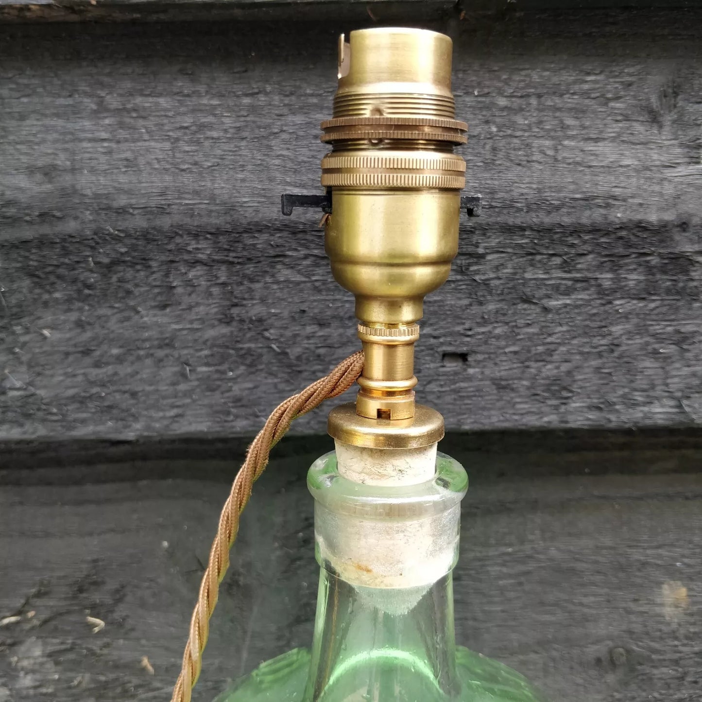 Victorian 19th Century Poison Bottle Table Lamp