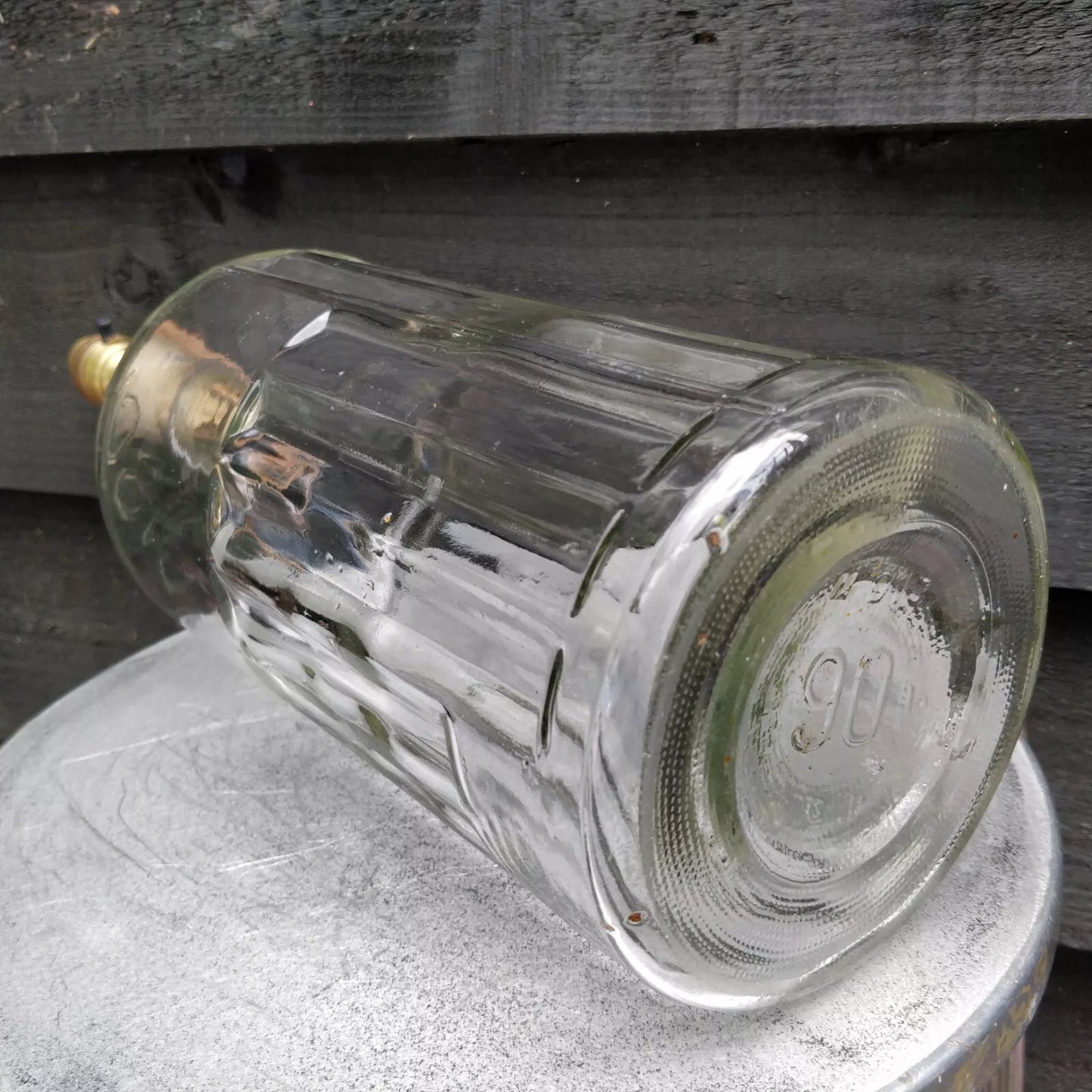 Victorian 19th Century Poison Bottle Table Lamp