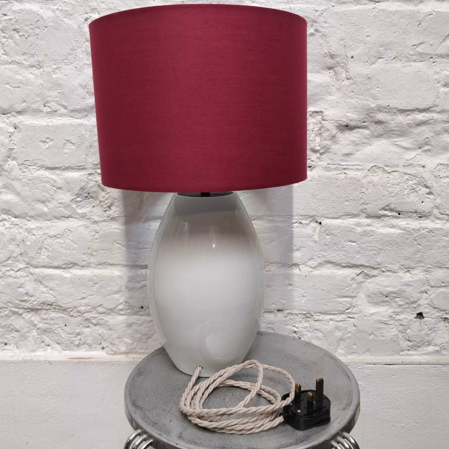 Japanese Studio Pottery Vase Table Lamp