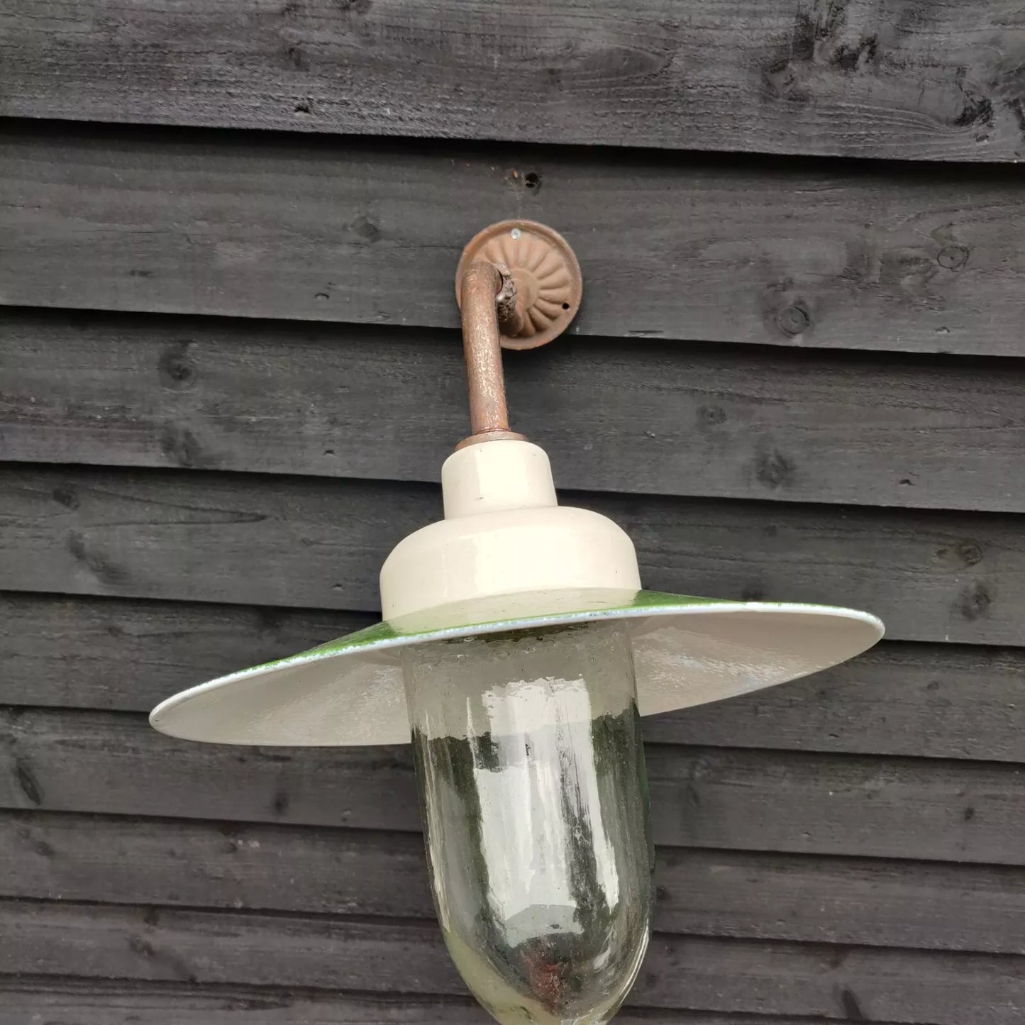 1950's French Swan Neck Stable / Barn Lamp