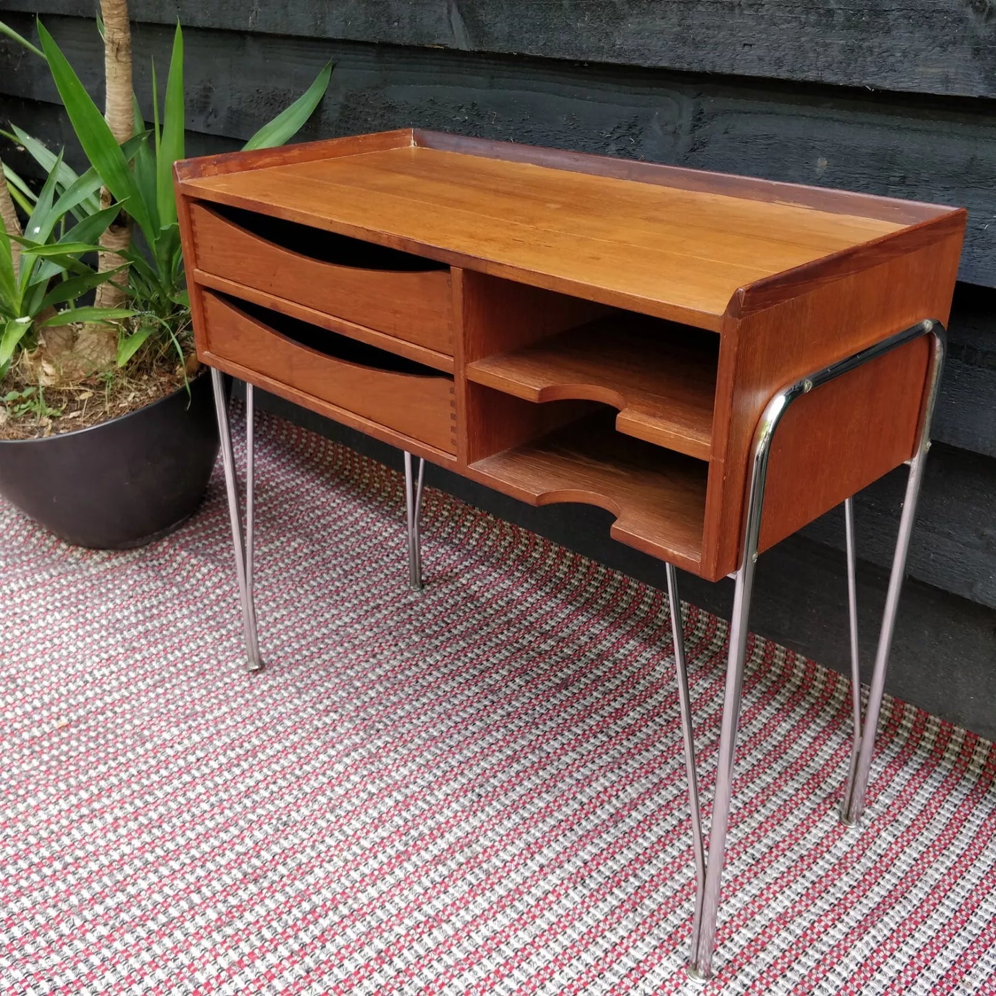 1960's Danish Teak Telephone / Side Table