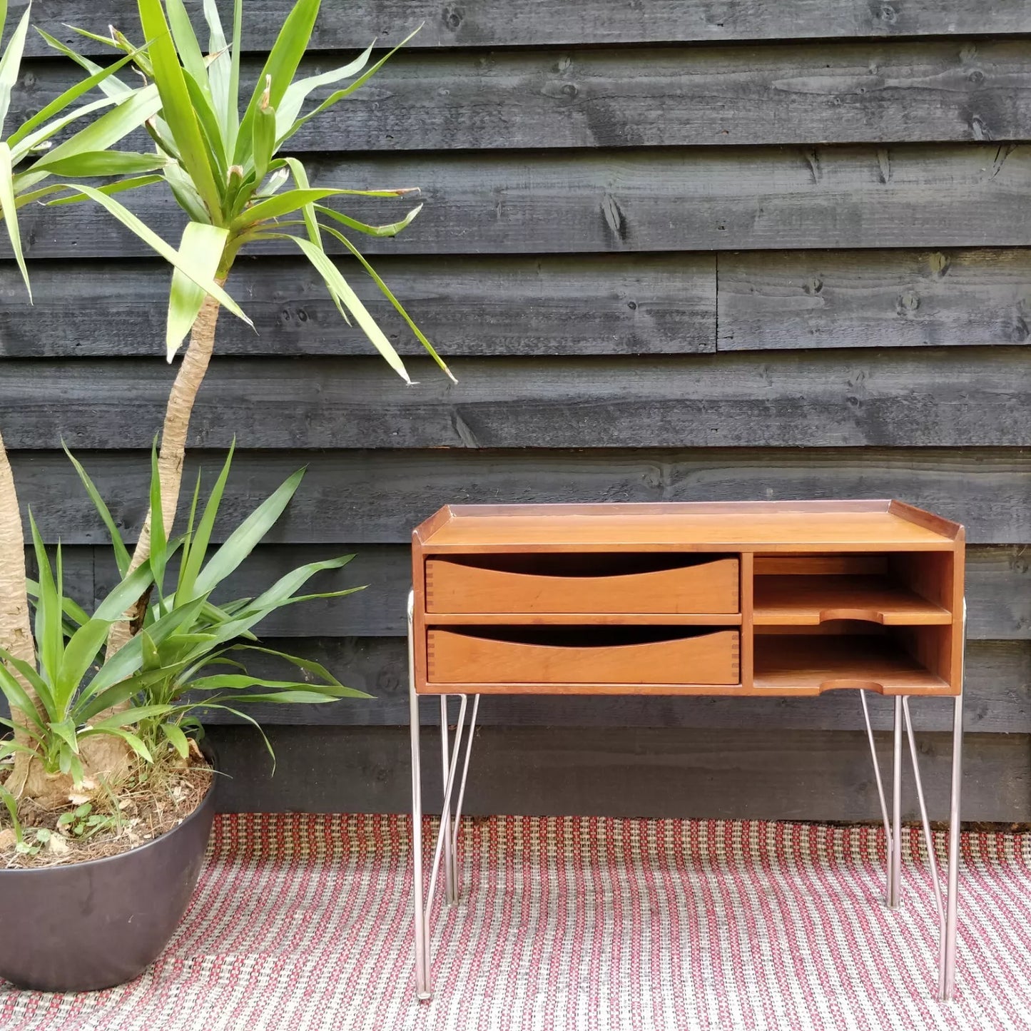 1960's Danish Teak Telephone / Side Table