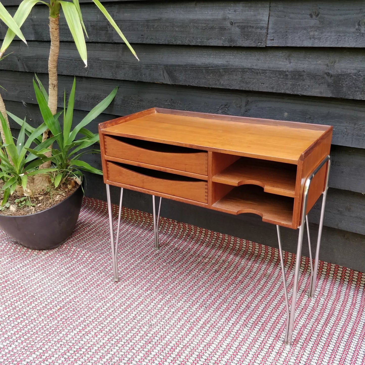 1960's Danish Teak Telephone / Side Table