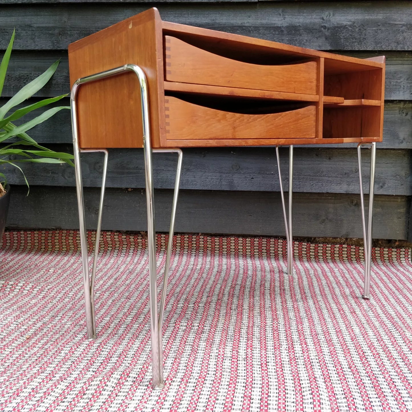 1960's Danish Teak Telephone / Side Table