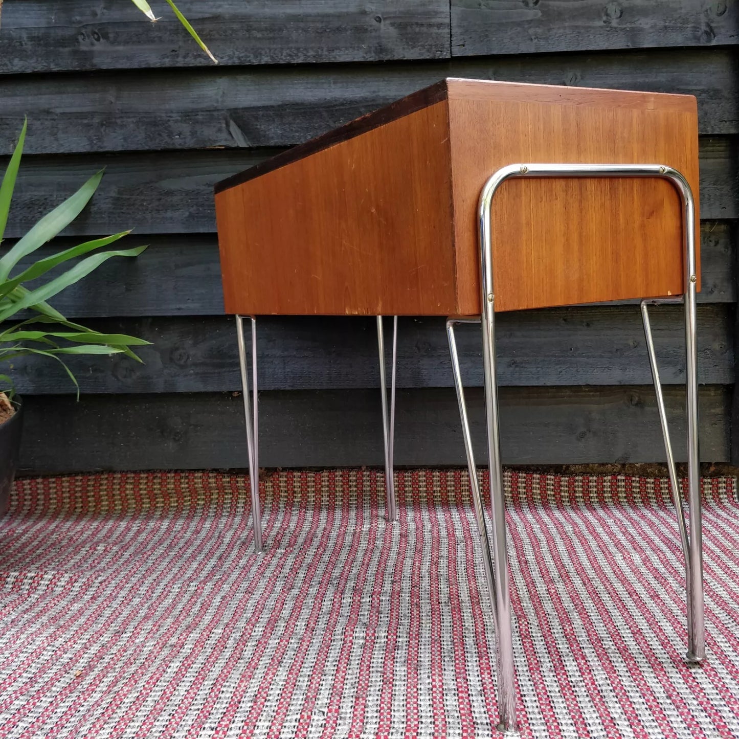 1960's Danish Teak Telephone / Side Table