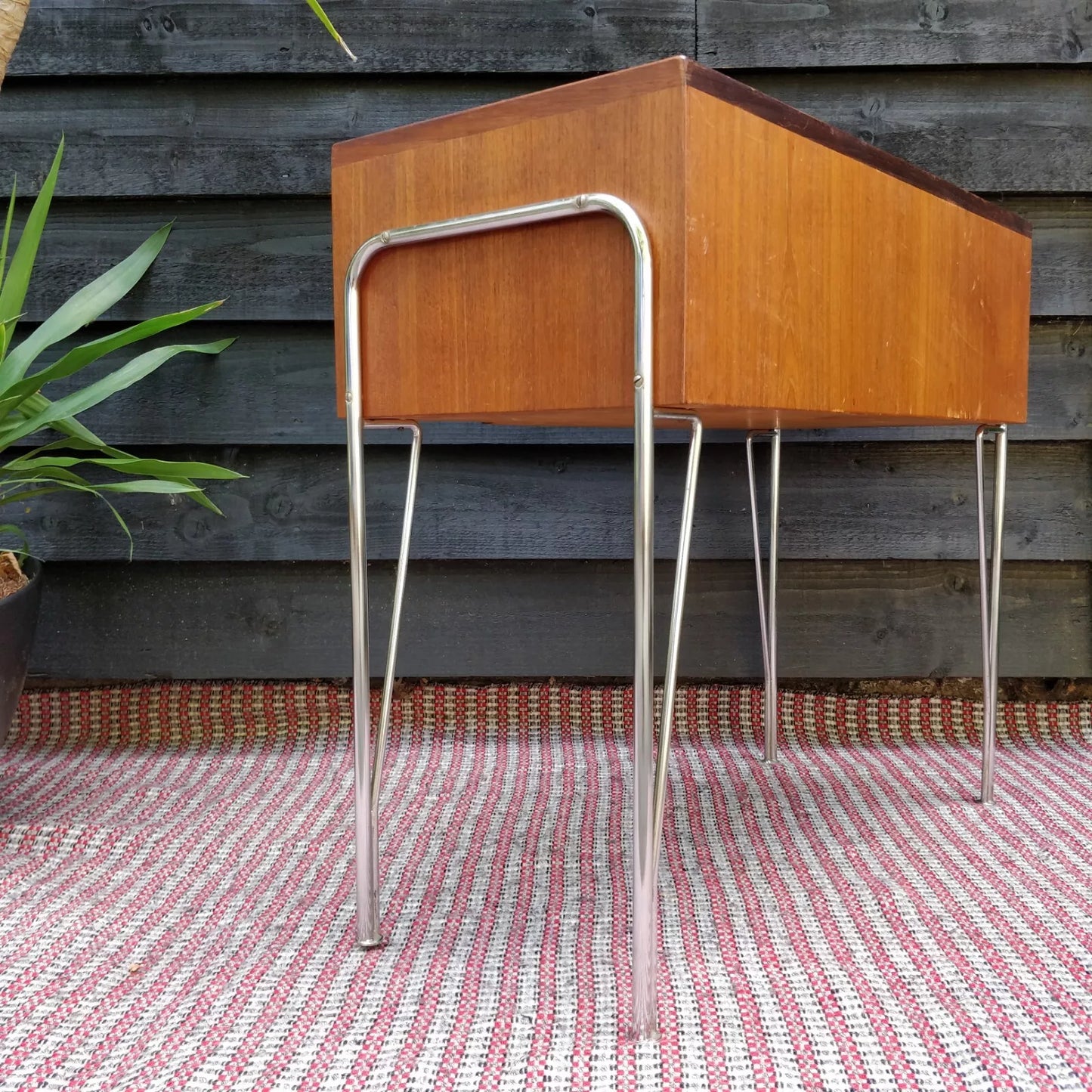 1960's Danish Teak Telephone / Side Table