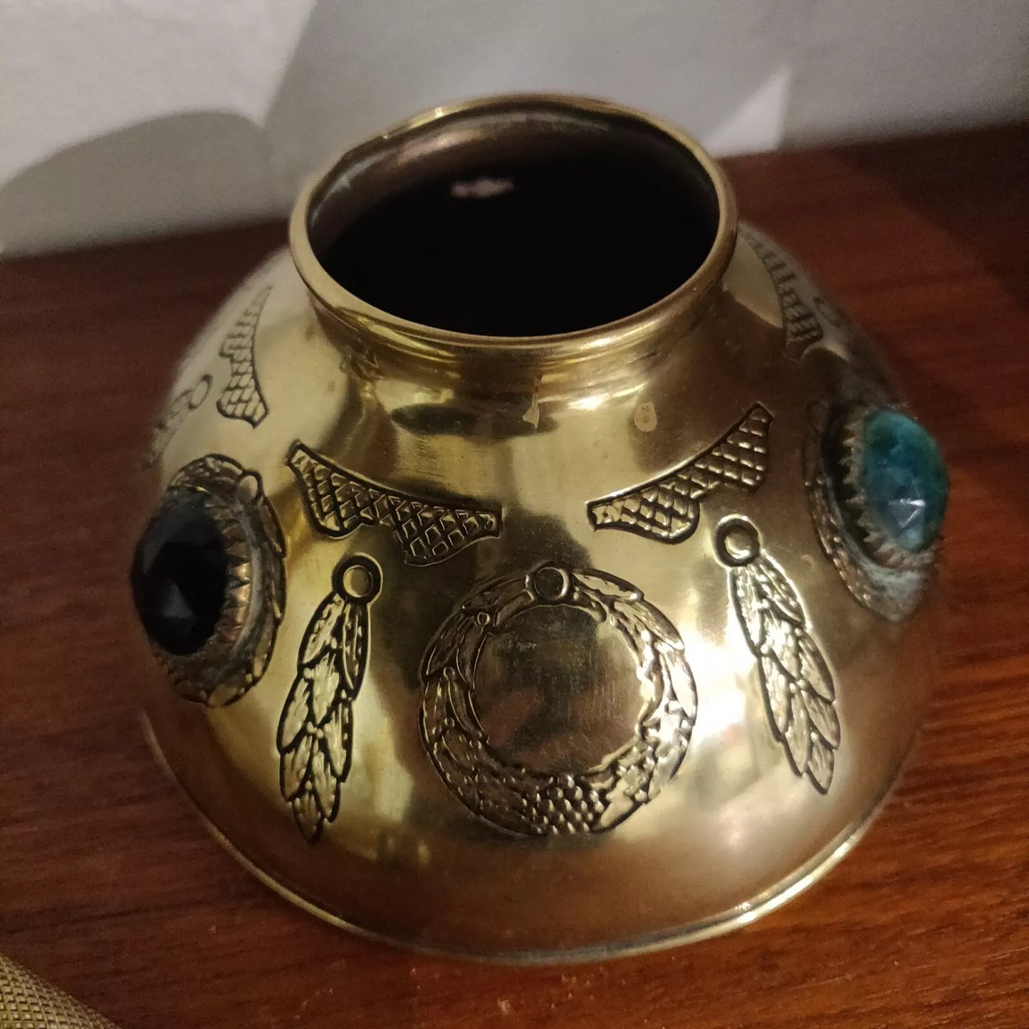 Art Nouveau C.1900 French Brass Oil Lamp.